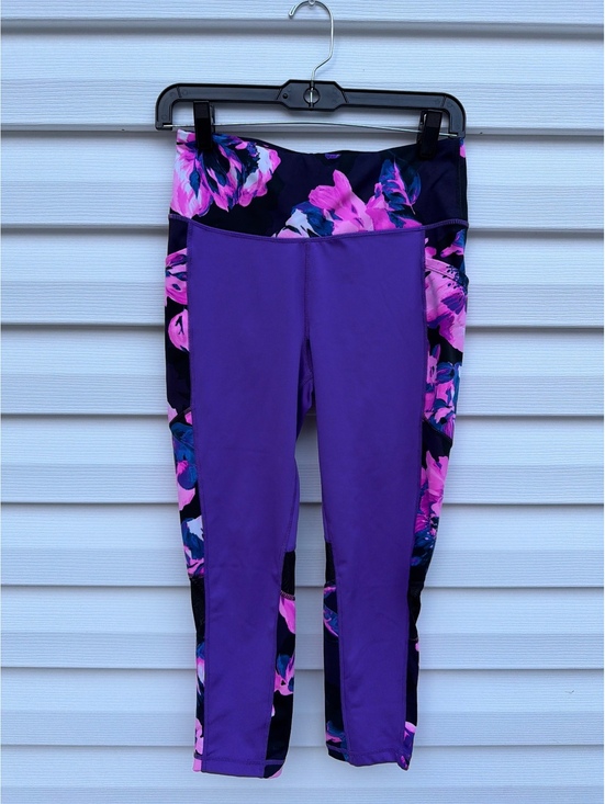 LuLaRoe Pants - LuLaRoe RISE Collection Women's Purple Floral Activewear Leggings Yoga Pants
